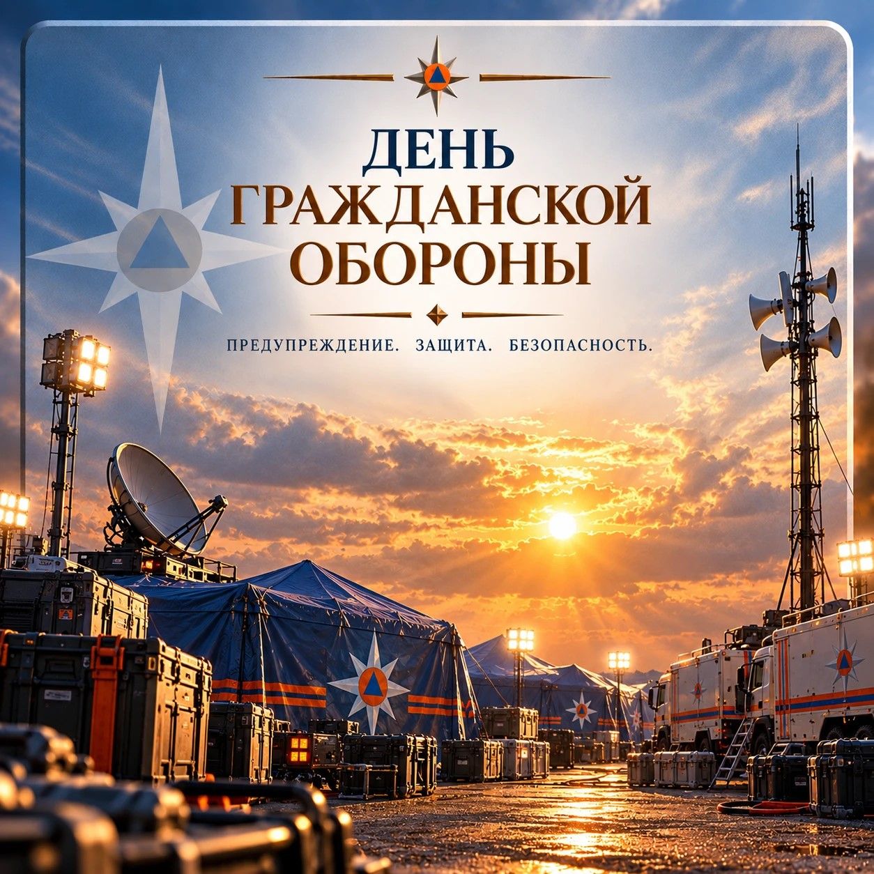 Поздравление главы МЧС России Александра Куренкова по случаю 94-й годовщины со дня образования гражданской обороны