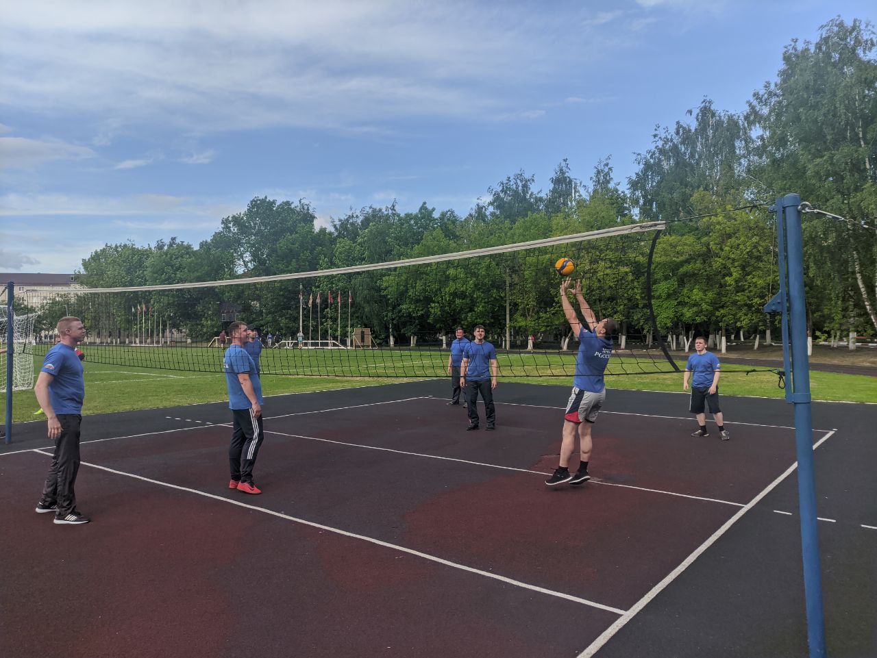 Спартакиада по волейболу среди постоянного состава академии, приуроченная к празднованию Дня России
