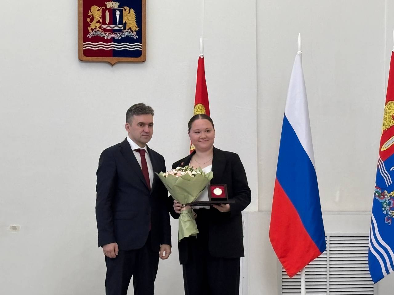 Студентку академии наградили медалью «80 лет Победы»